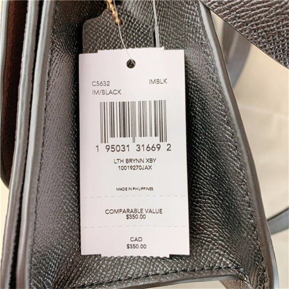 Coach C5632 Brynn Flap Crossbody In Black - Picture 6 of 6